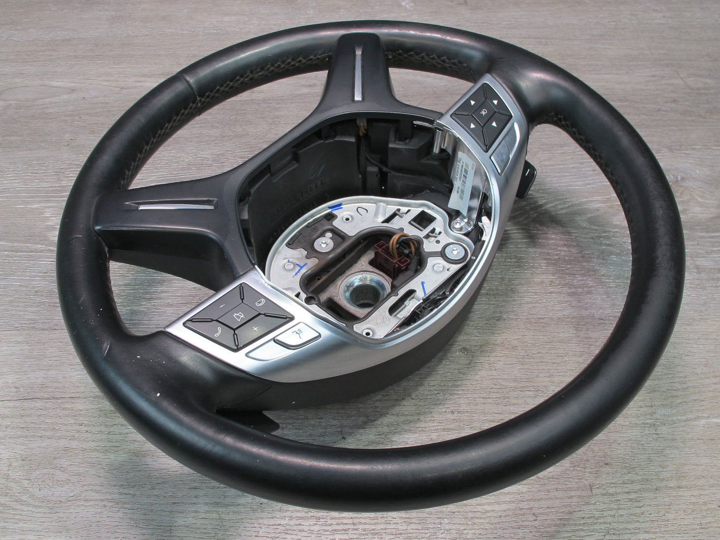 12-15 Mercedes X166 W166 GL ML Leather Heated Steering w Controls & Paddles OEM