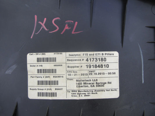 2008-2014 BMW E71 E72 X6 Center Left & Right Lower B Pillar Trim Panel