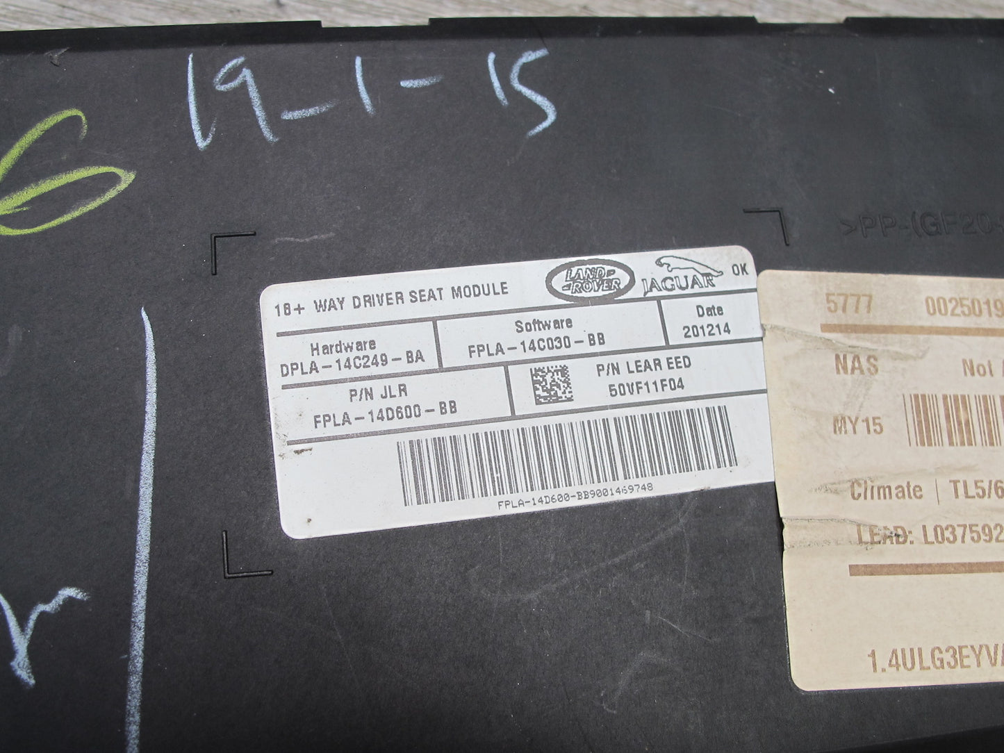 2013-2022 Land Range Rover L405 Front Left Heated Seat Control Module Set of 2