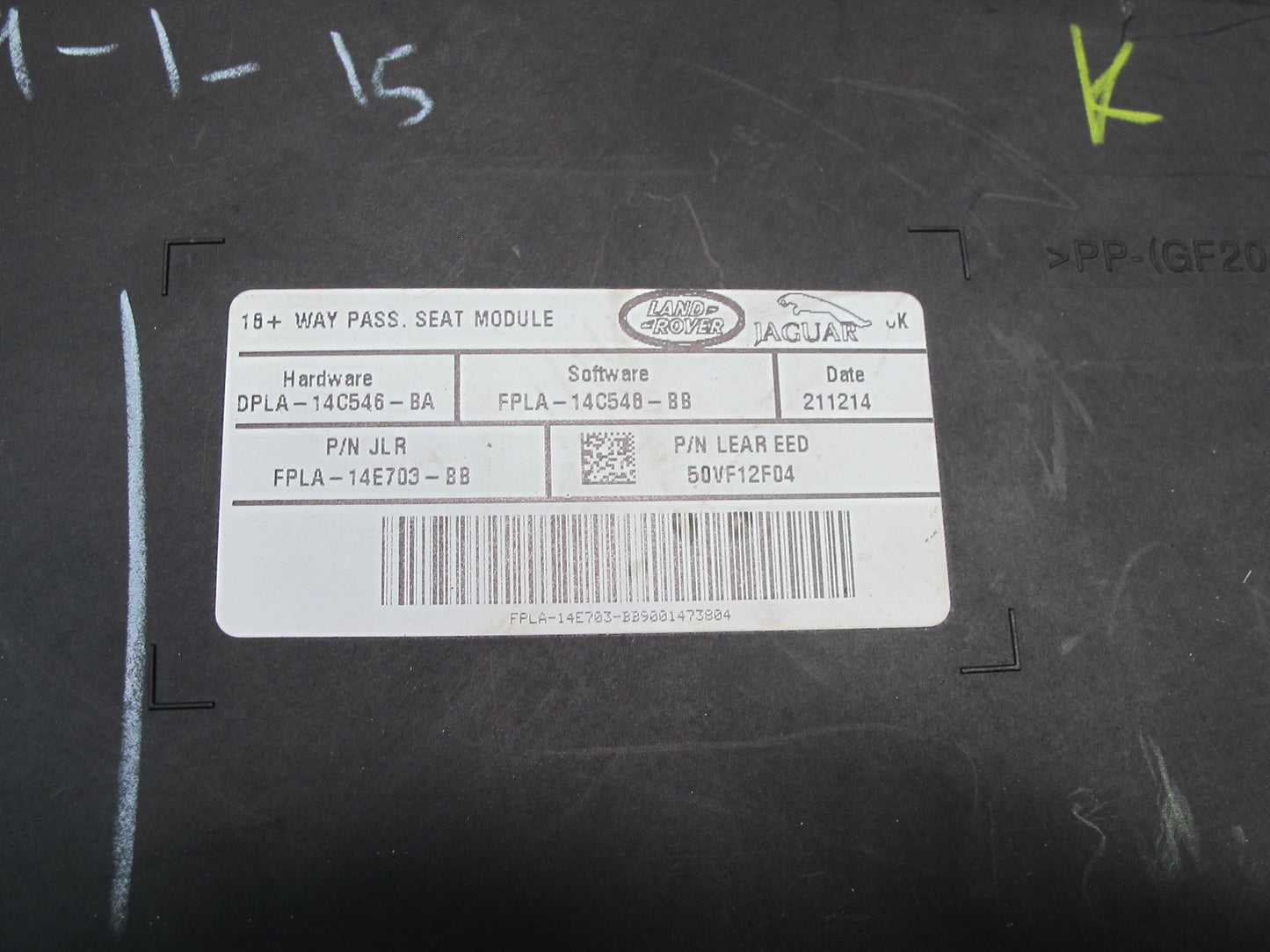2013-2022 Land Range Rover L405 Front Right Heated Seat Control Module Set of 2