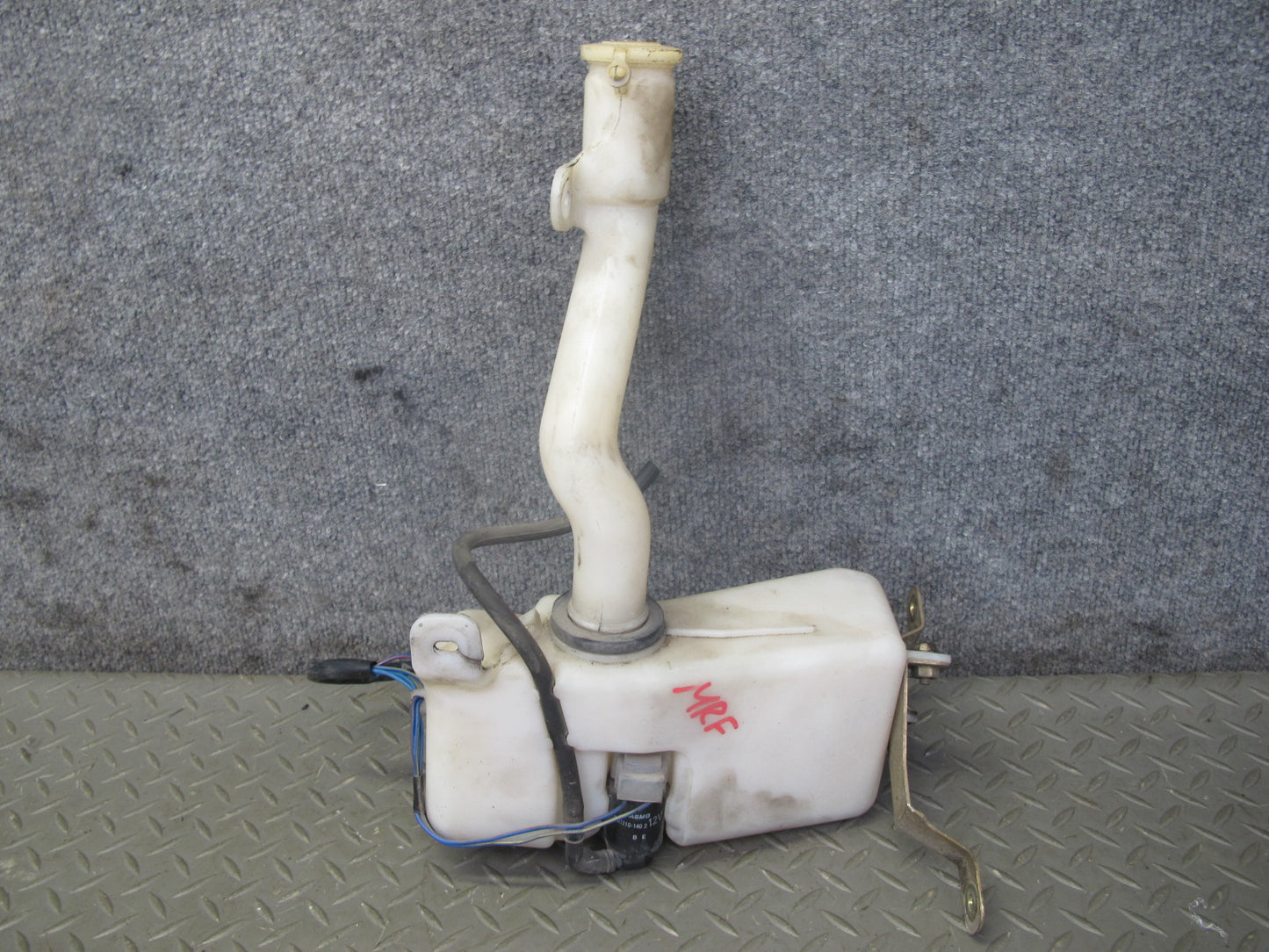 86-88 Mazda RX7 FC3S Front Windshield Washer Reservoir w Filler Neck & Pump OEM