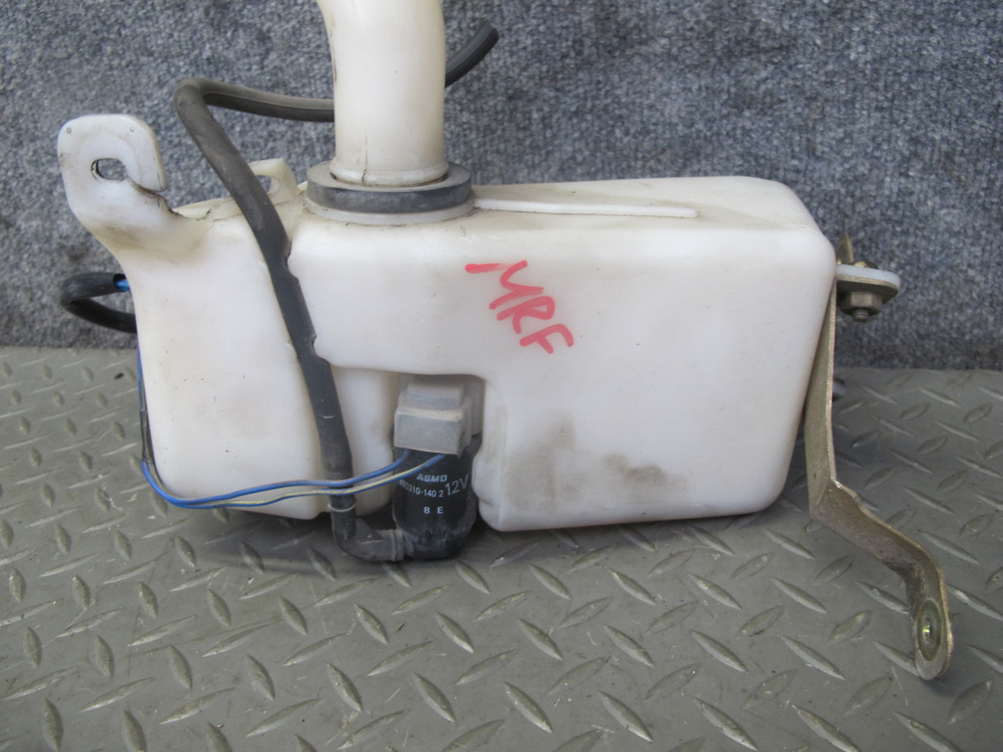 86-88 Mazda RX7 FC3S Front Windshield Washer Reservoir w Filler Neck & Pump OEM