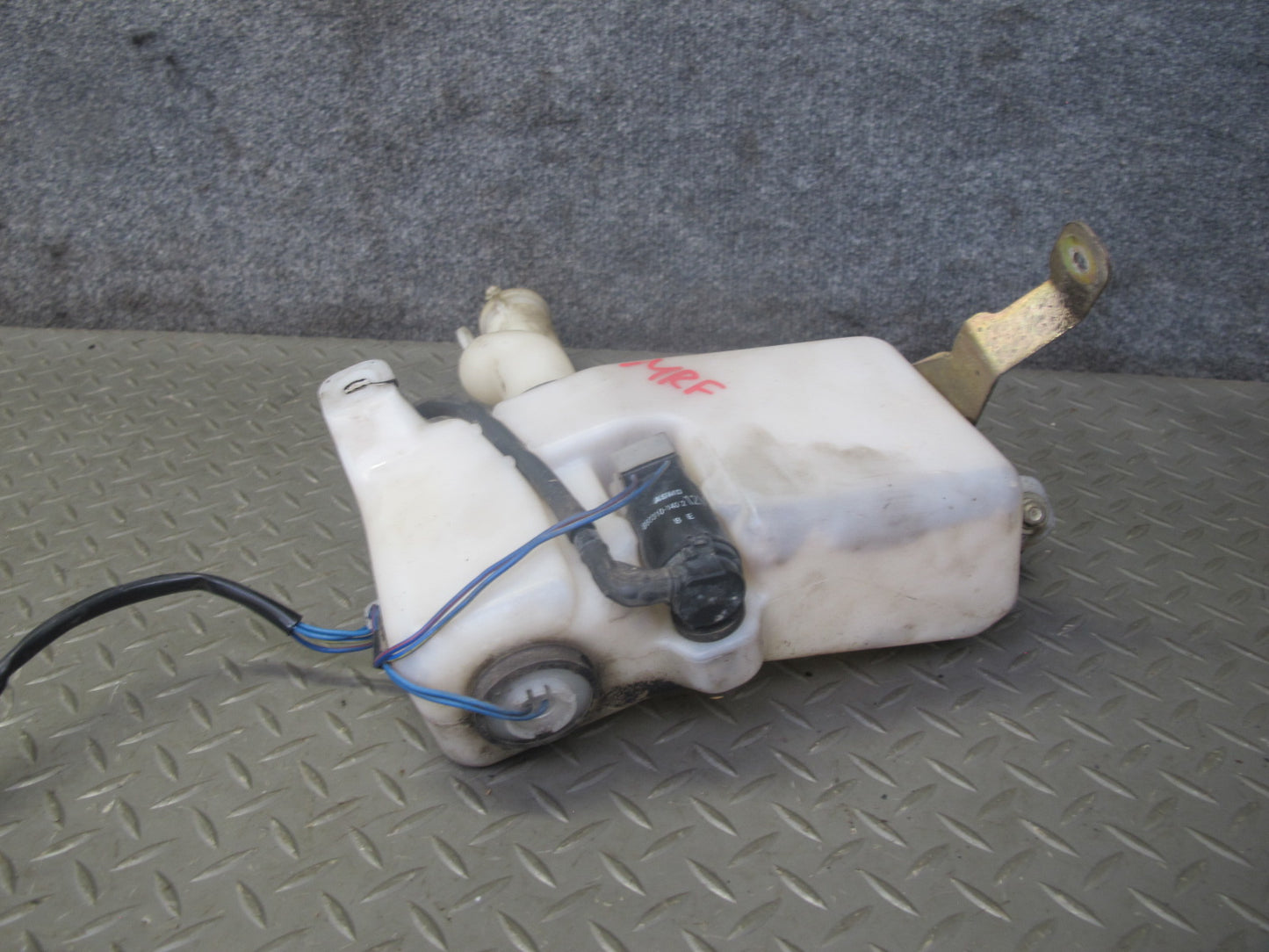 86-88 Mazda RX7 FC3S Front Windshield Washer Reservoir w Filler Neck & Pump OEM