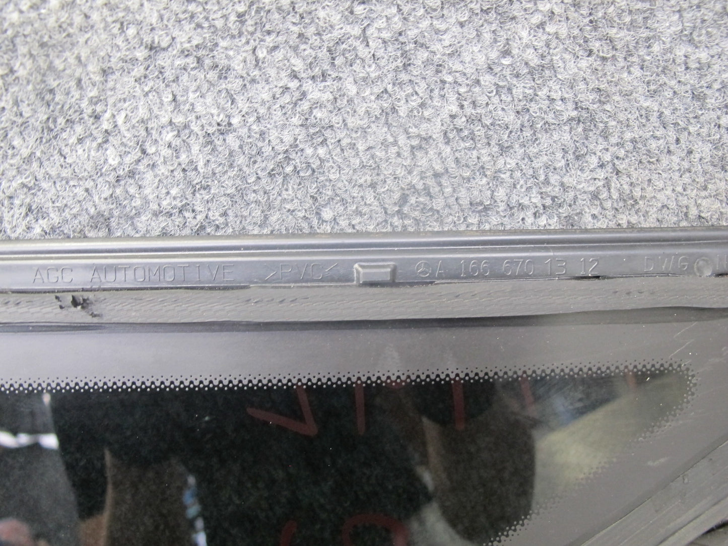 12-18 Mercedes W166 GLE Ml-class Rear Left Quarter Window Glass OEM