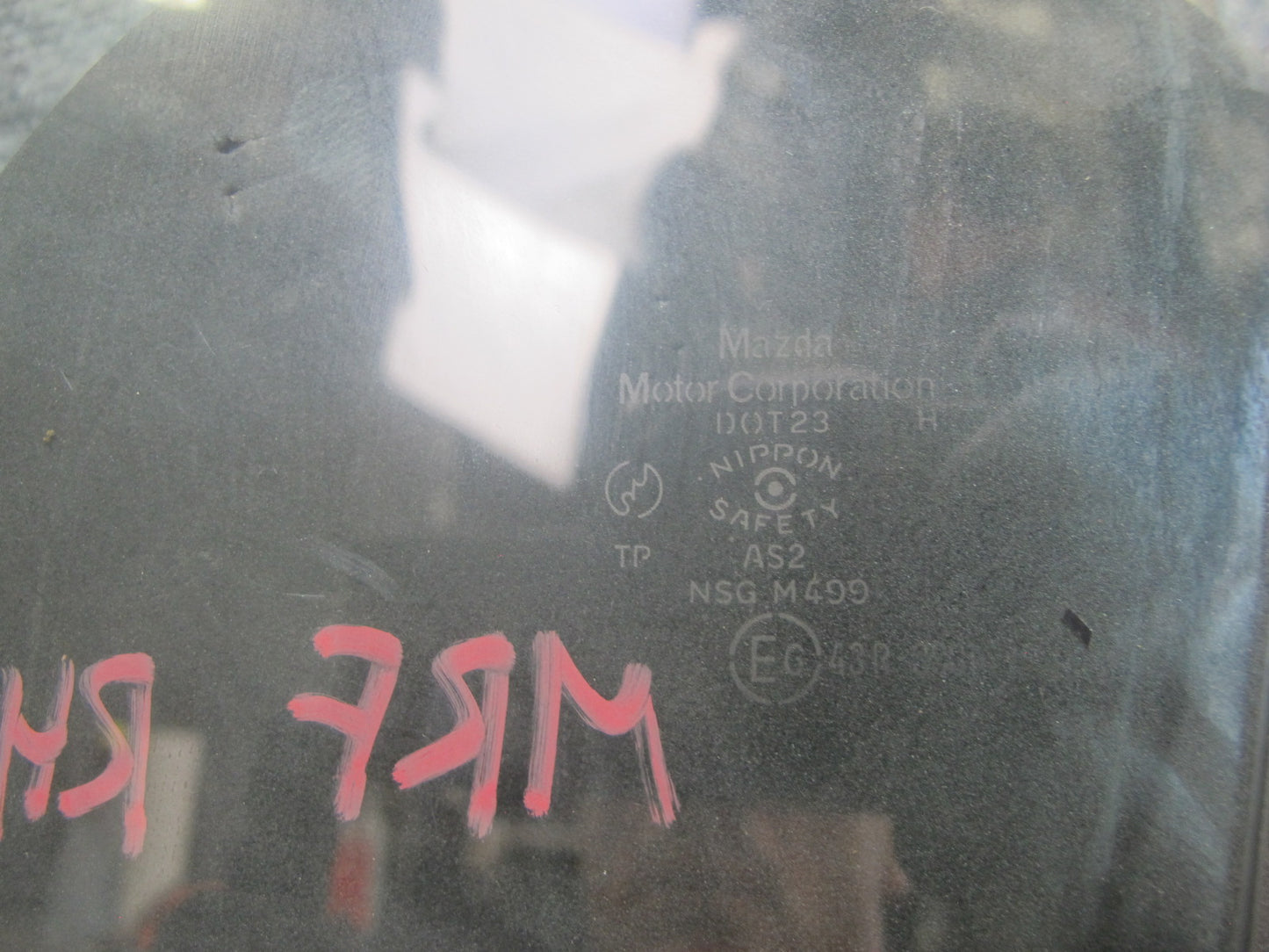 86-91 Mazda RX7 FC3S Coupe Front Right Passenger Door Glass Window OEM