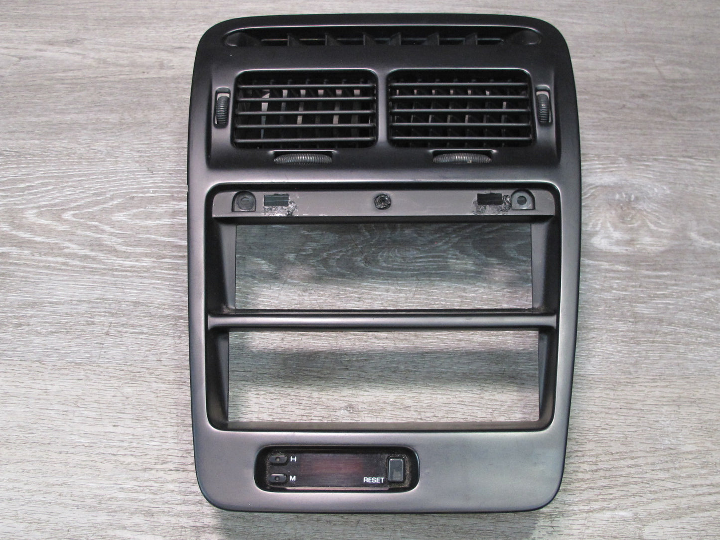 92-96 Nissan Z32 300ZX Dash Center Radio Climate Trim Panel Air Vent w Clock OEM