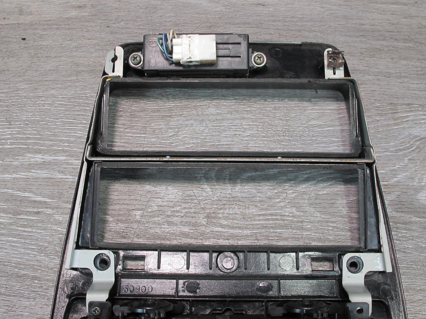 92-96 Nissan Z32 300ZX Dash Center Radio Climate Trim Panel Air Vent w Clock OEM