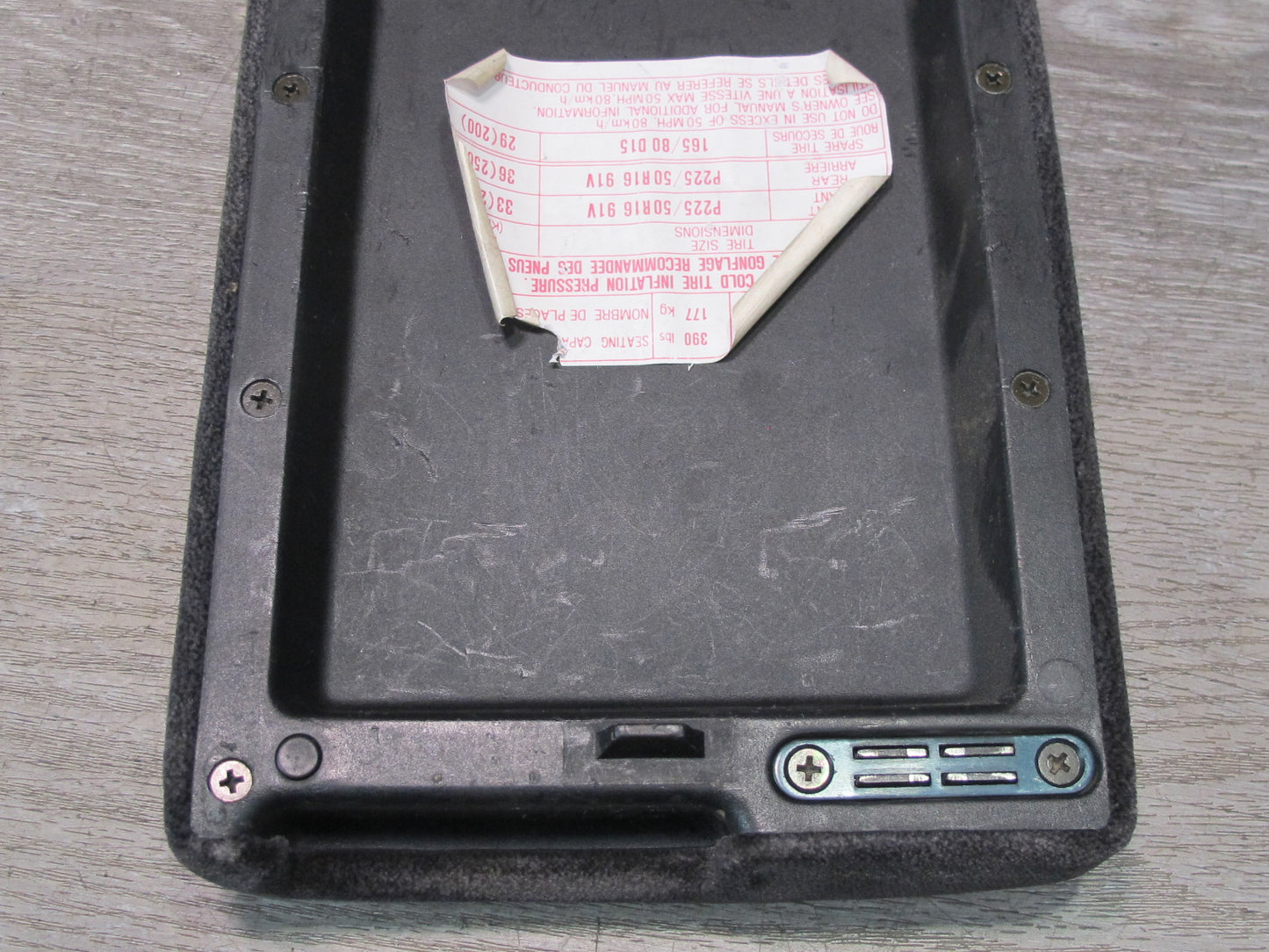 92-96 Nissan Z32 300ZX Center Console Cloth Armrest Lid Cover OEM