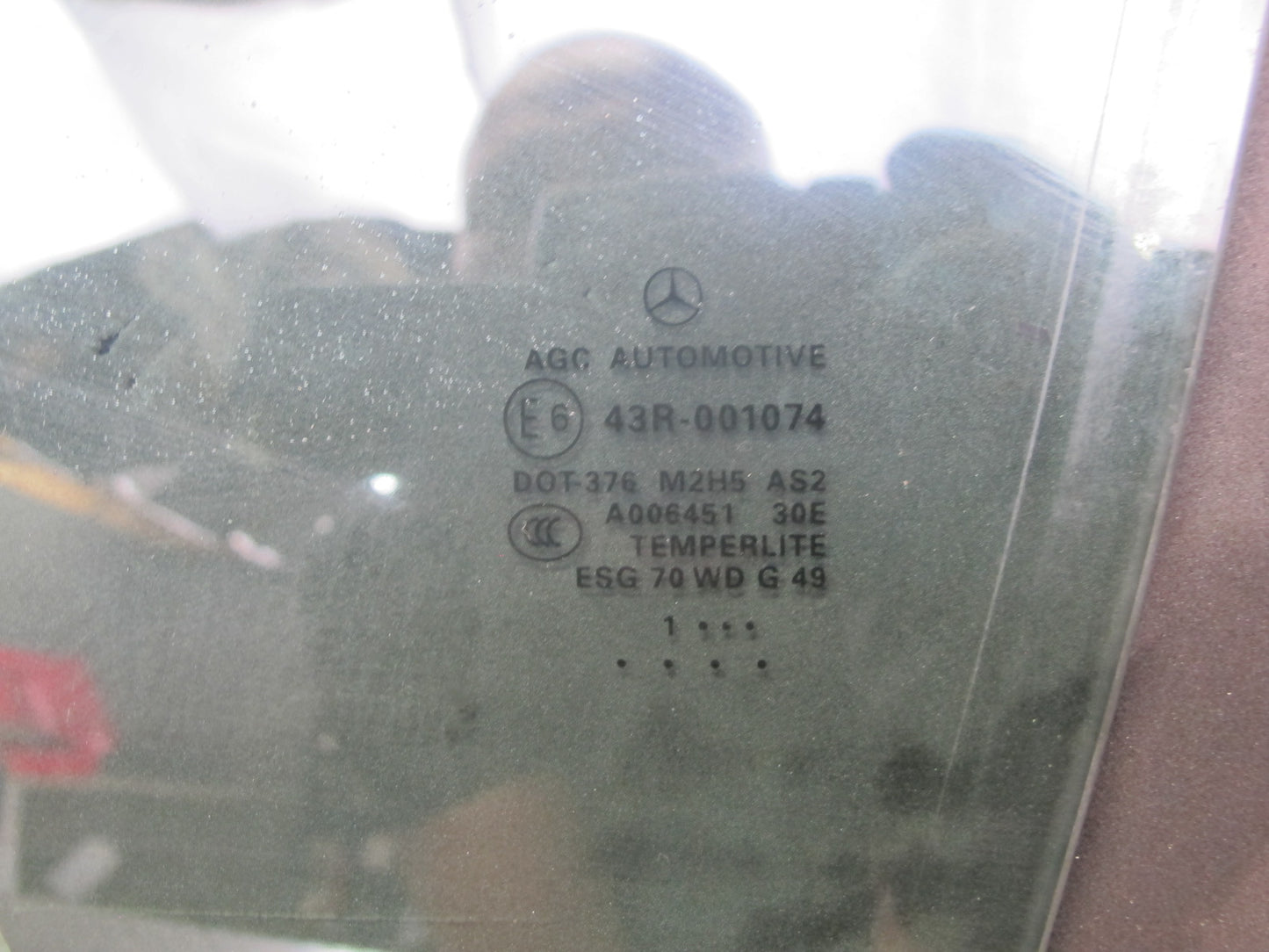 12-18 Mercedes W166 GLE Ml-class Front Left Driver Door Glass Window OEM