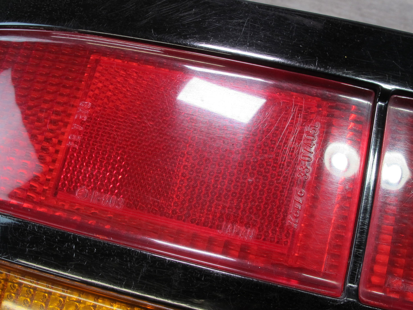 86-88 Mazda RX7 FC3S Coupe Rear Left & Right Tail Light Lamp w License Plate OEM