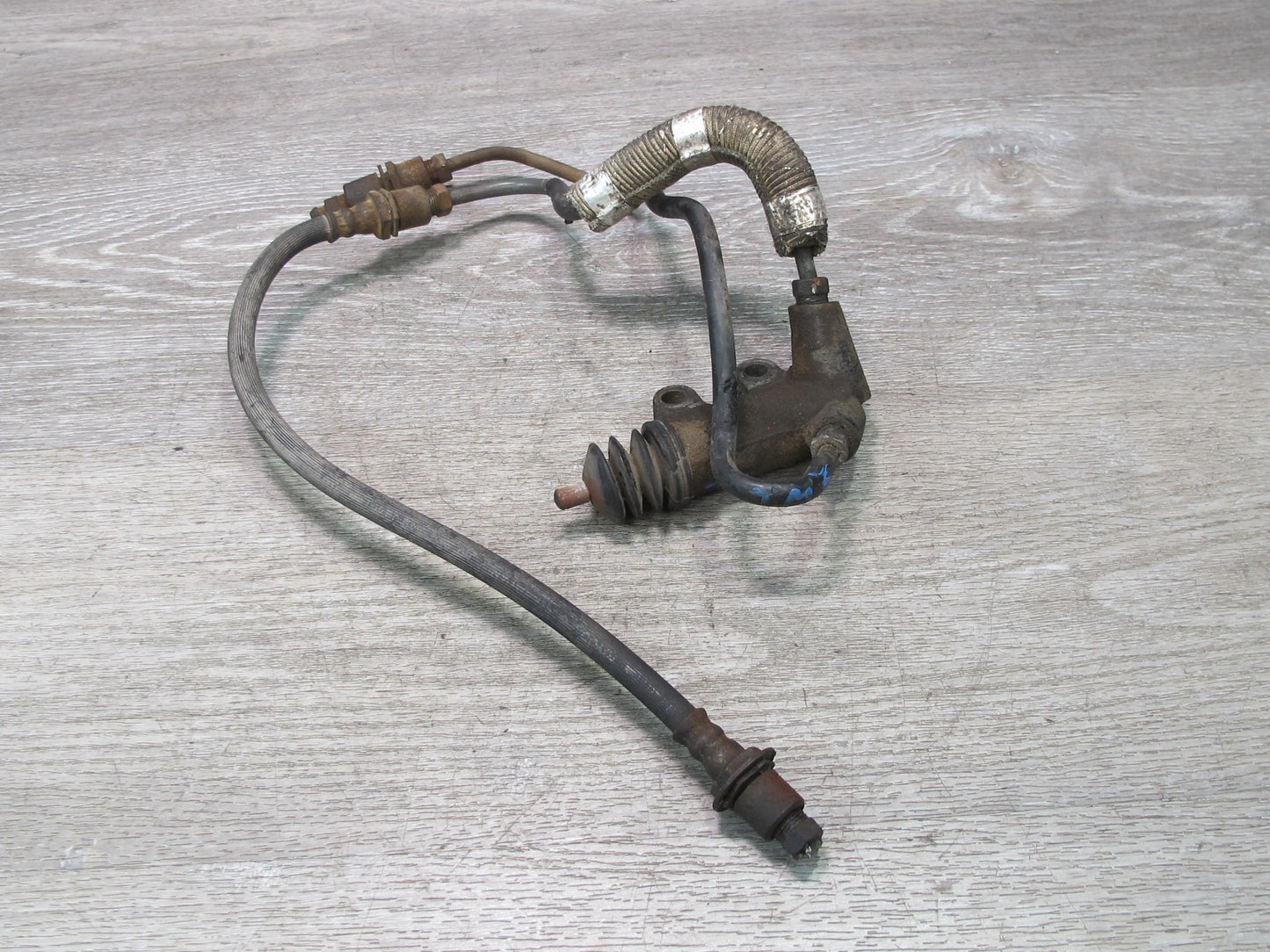 85-89 Toyota MR2 AW15 4AGELC M/T Clutch Slave Cylinder w Lines Assembly OEM