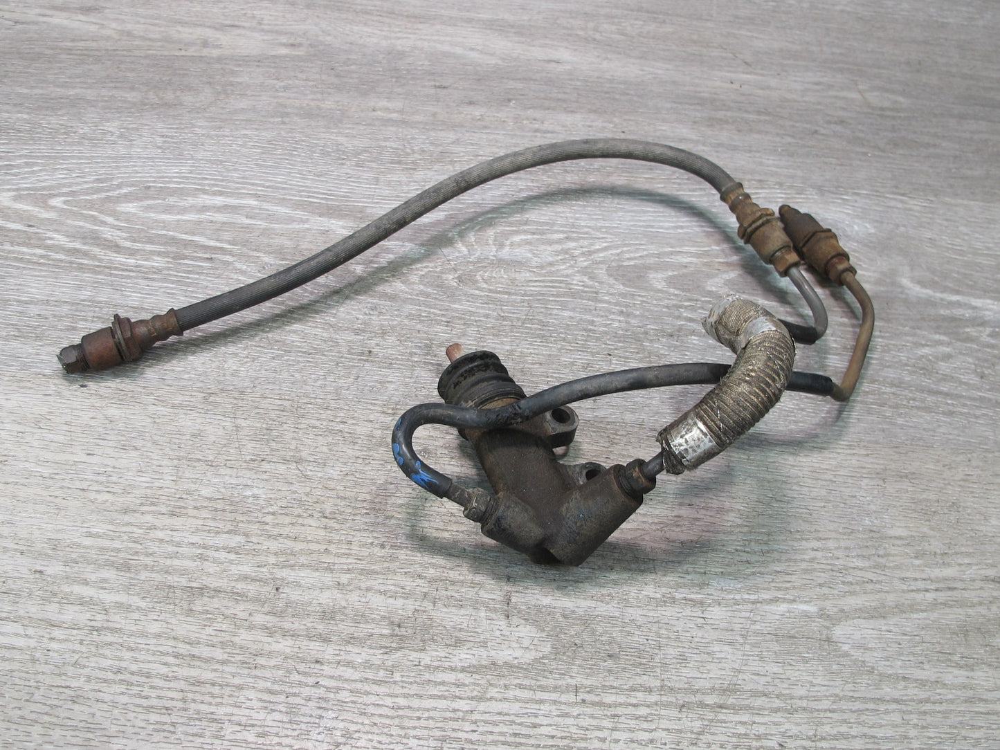 85-89 Toyota MR2 AW15 4AGELC M/T Clutch Slave Cylinder w Lines Assembly OEM