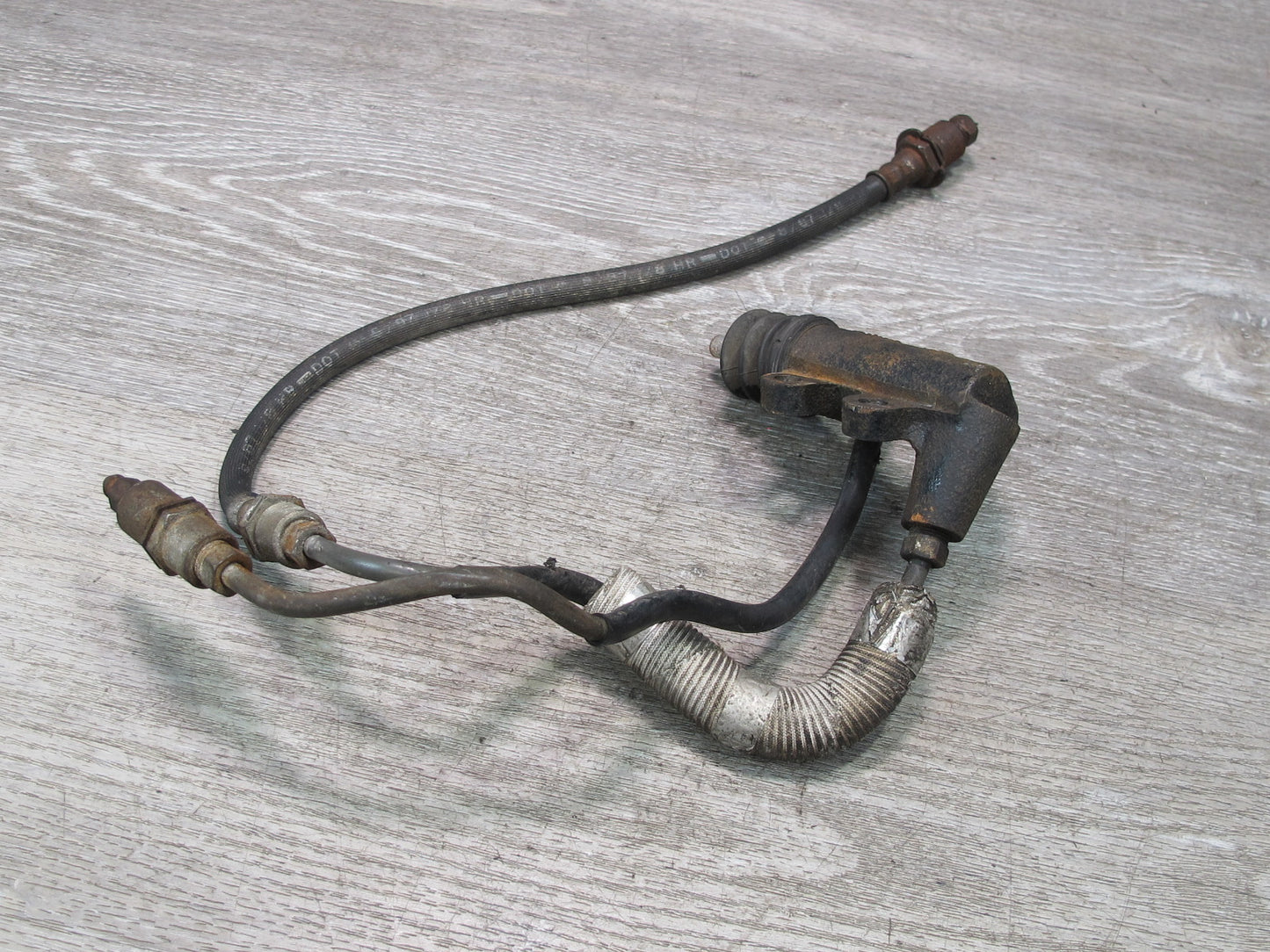 85-89 Toyota MR2 AW15 4AGELC M/T Clutch Slave Cylinder w Lines Assembly OEM