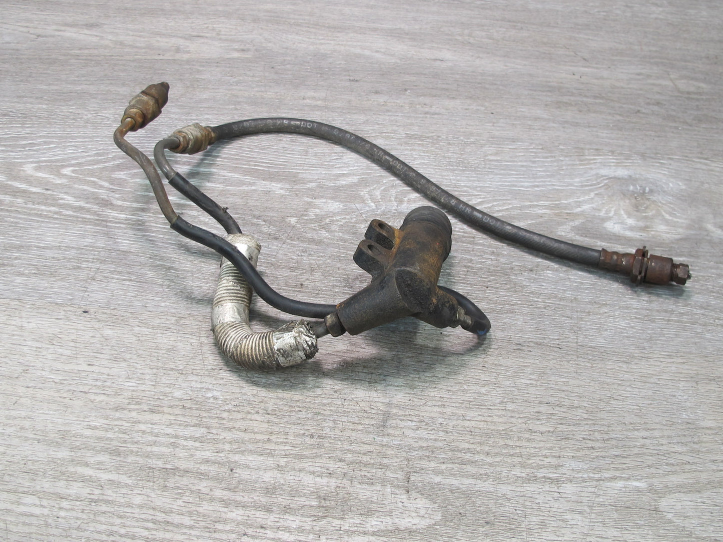 85-89 Toyota MR2 AW15 4AGELC M/T Clutch Slave Cylinder w Lines Assembly OEM
