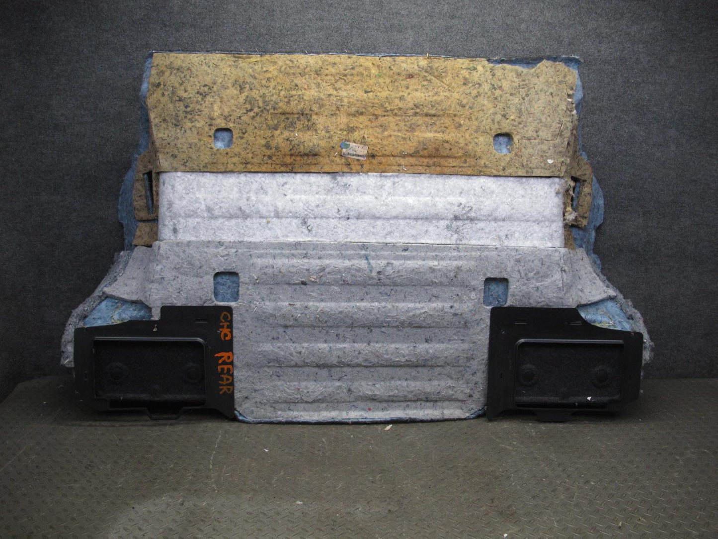 05-13 Chevrolet Corvette C6 Coupe Rear Floor Carpet Panel 15798089 OEM