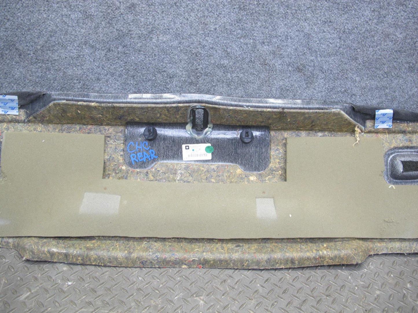 05-13 Chevrolet Corvette C6 Coupe Rear END Carpet Trim Panel 15821064 OEM