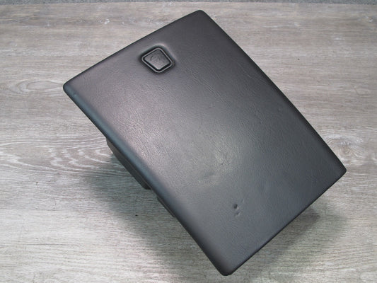 2004-2009 Cadillac XLR Rear Console Storage Compartment Box Leather Black