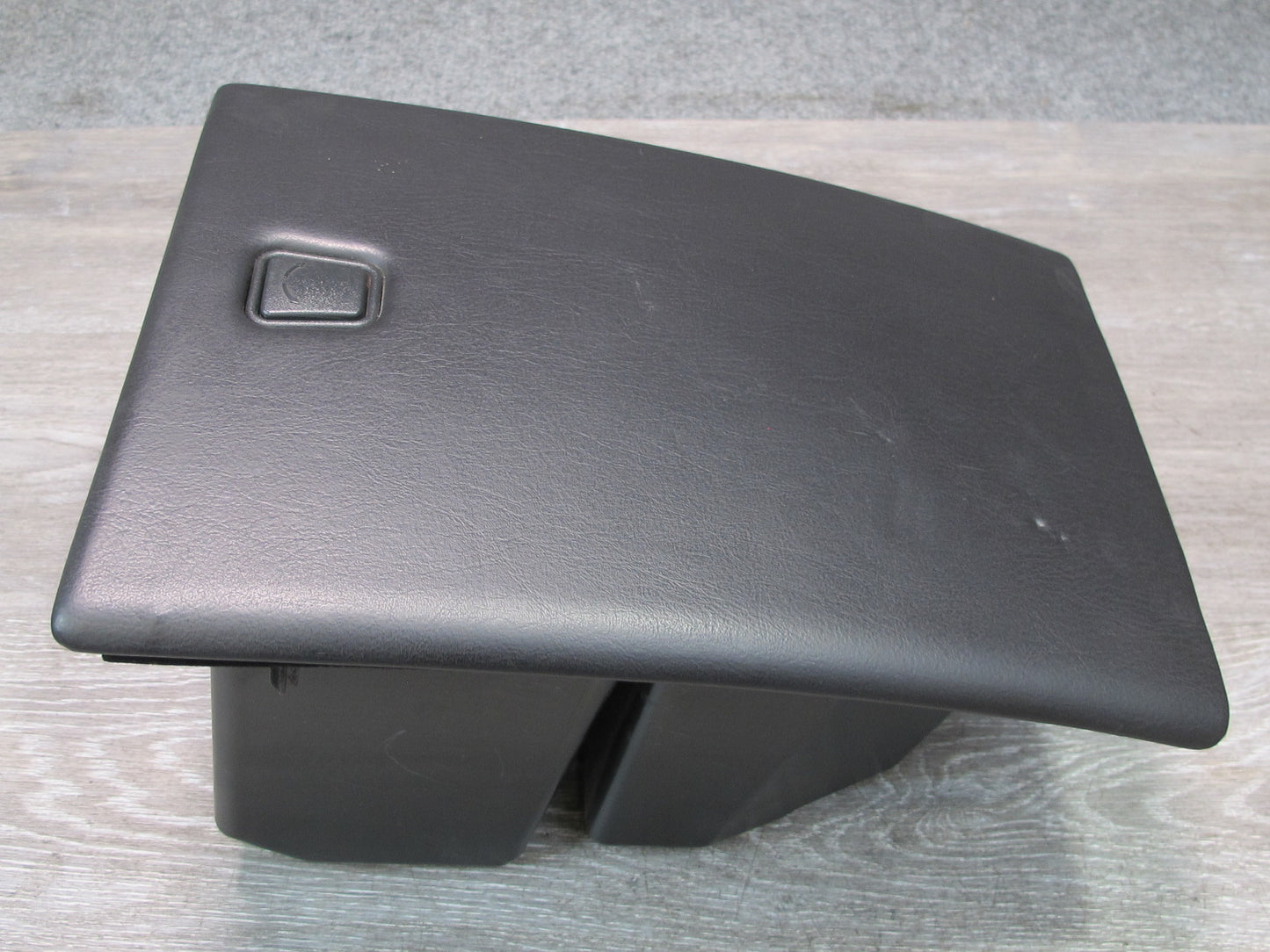 2004-2009 Cadillac XLR Rear Console Storage Compartment Box Leather Black