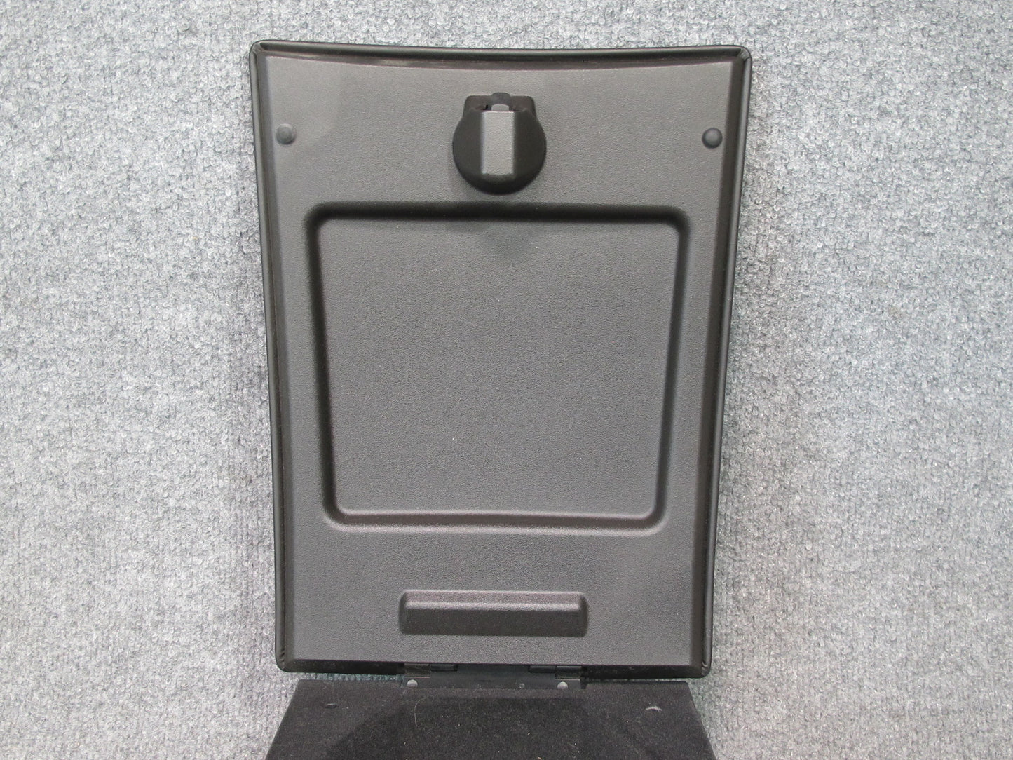 2004-2009 Cadillac XLR Rear Console Storage Compartment Box Leather Black