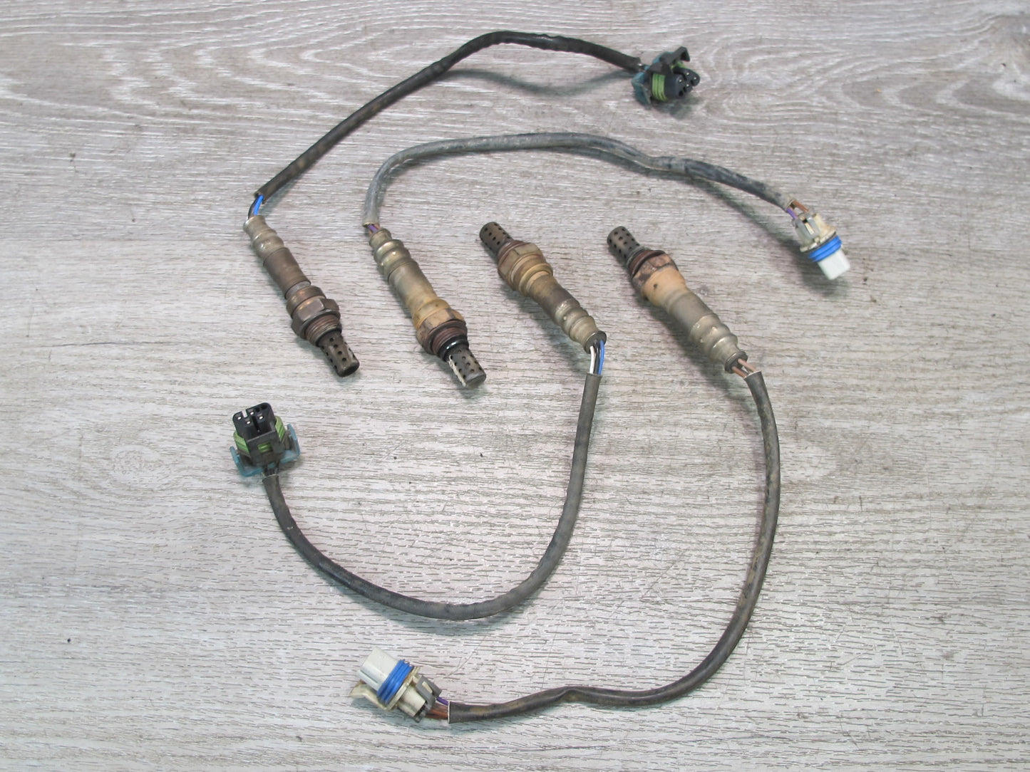 2003-2006 Hummer H2 6.0L V8 Exhaust Oxygen Lambda Probe O2 Sensor Delphi Set