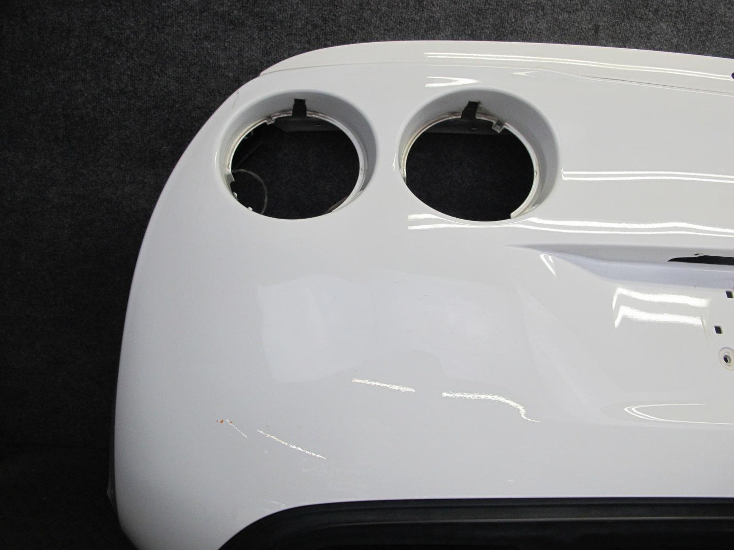 05-13 Chevrolet Corvette C6 Rear Bumper Cover White w Spoiler & Diffuser OEM