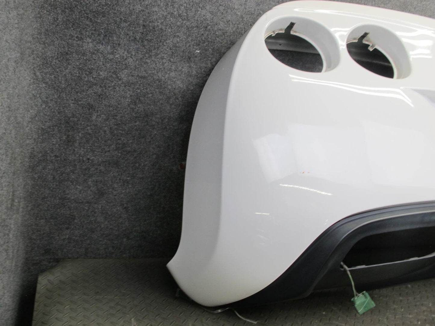 05-13 Chevrolet Corvette C6 Rear Bumper Cover White w Spoiler & Diffuser OEM
