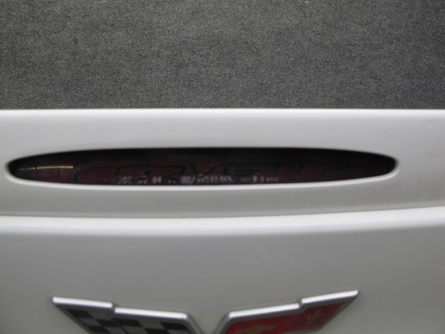 05-13 Chevrolet Corvette C6 Rear Bumper Cover White w Spoiler & Diffuser OEM
