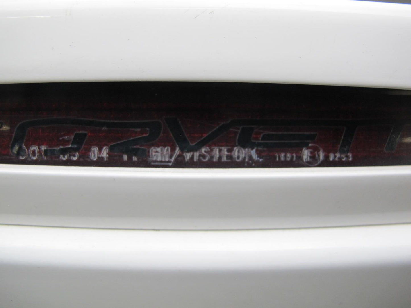 05-13 Chevrolet Corvette C6 Rear Bumper Cover White w Spoiler & Diffuser OEM