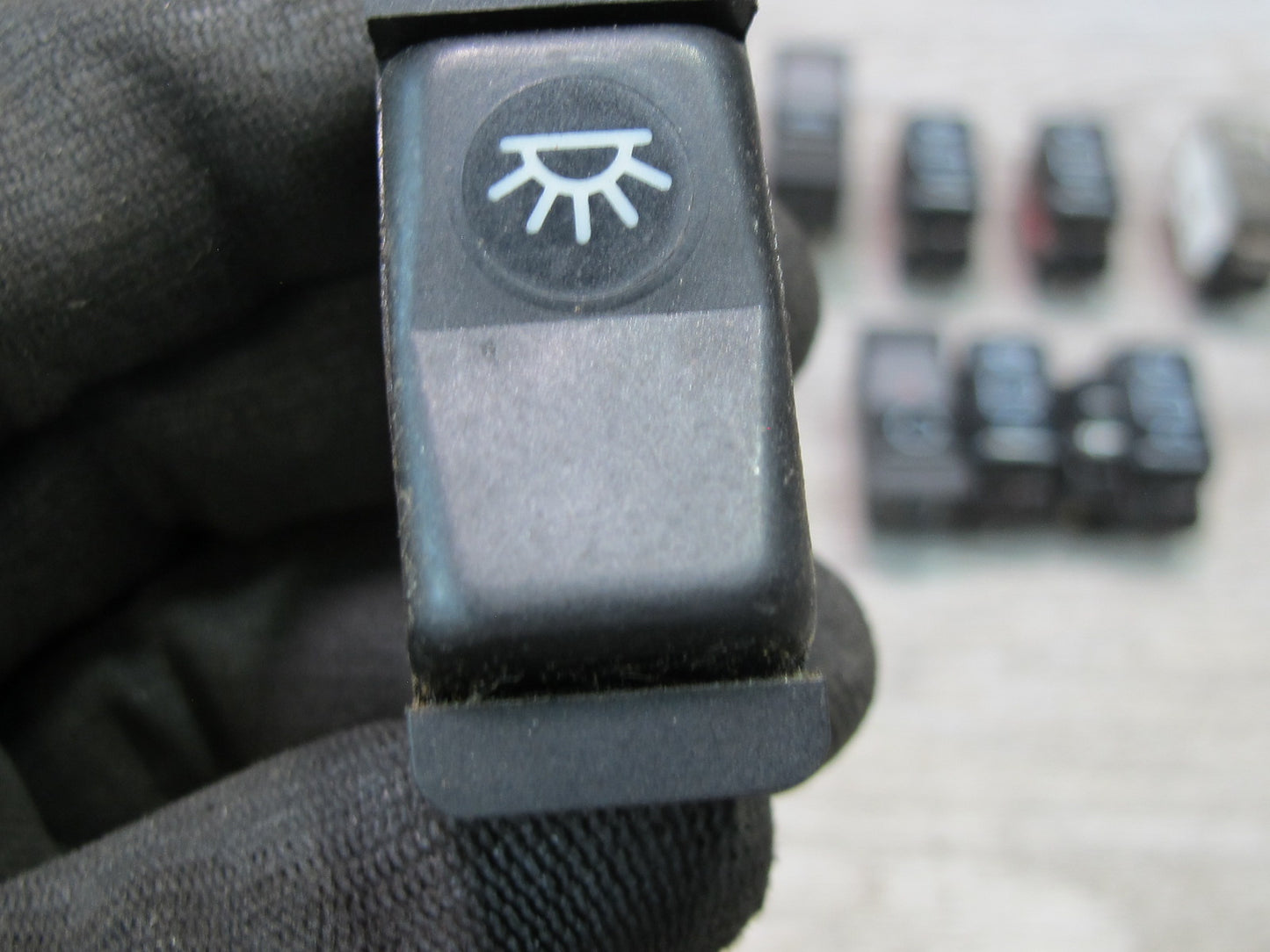 86-91 Mercedes W126 12pcs Window Defrost Heated Seat Dimmer Horn Switch Set OEM