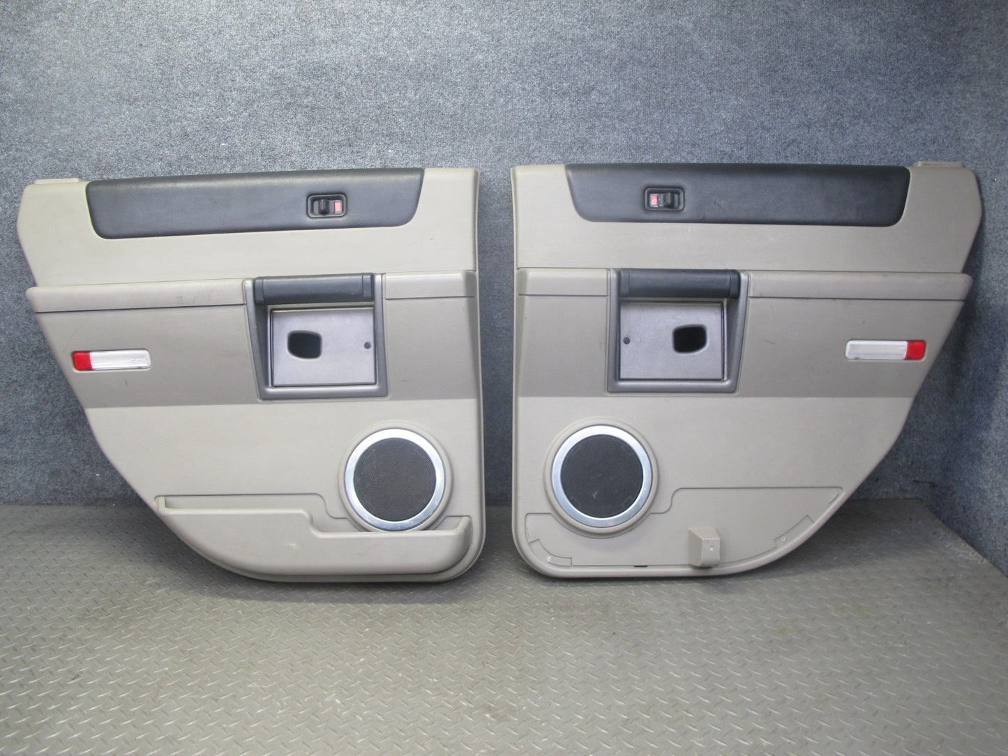 2003-2004 Hummer H2 Rear Left & Right Door Interior Trim Cover Panel Set of 2
