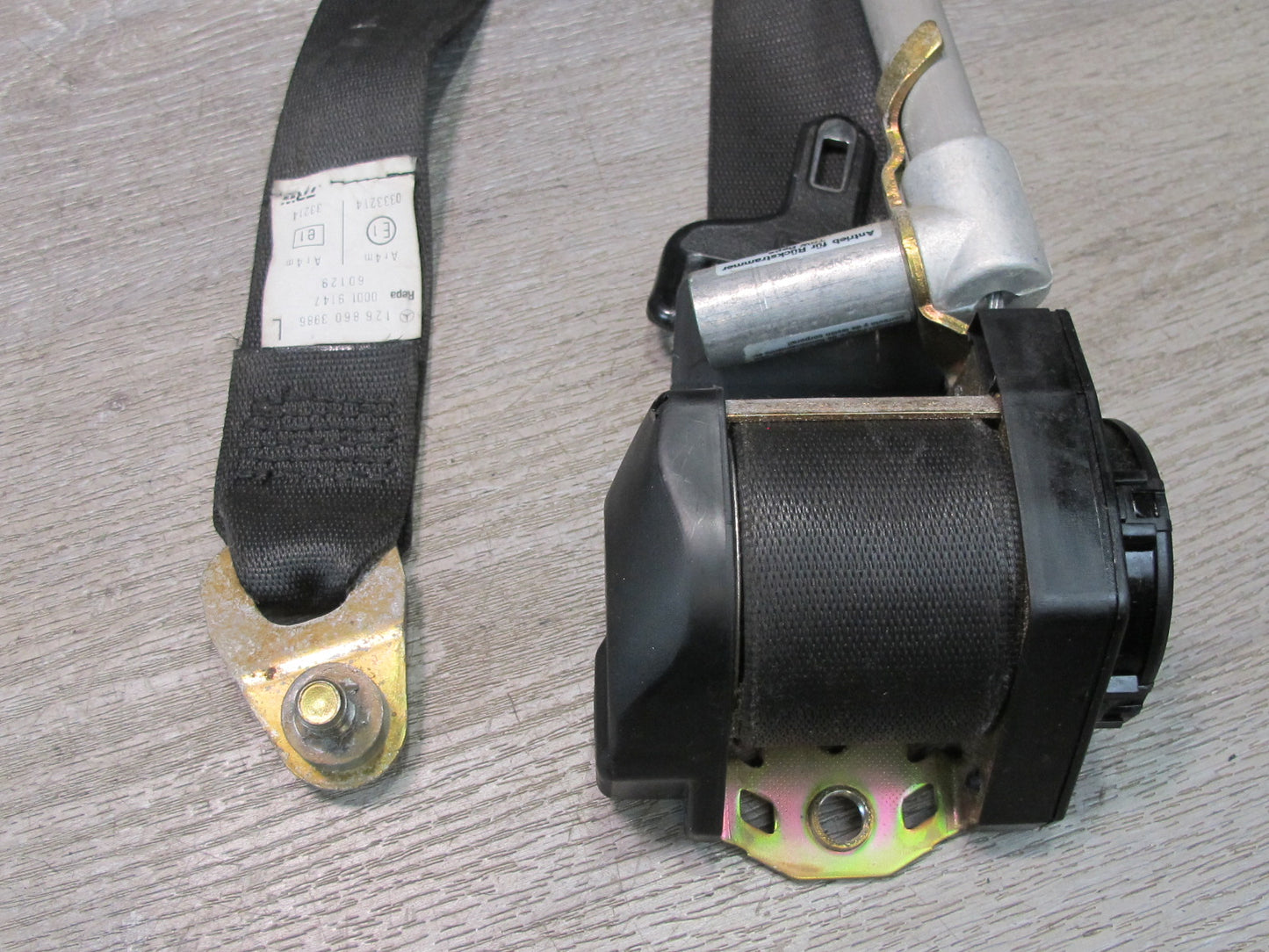 86-91 MERCEDES W126 560SEL FRONT & REAR LEFT RIGHT SIDE SEATBELT RETRACTOR SET OEM