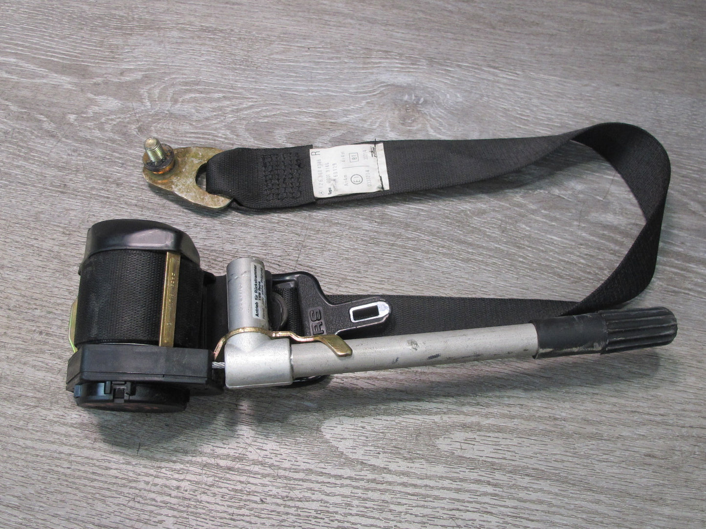 86-91 MERCEDES W126 560SEL FRONT & REAR LEFT RIGHT SIDE SEATBELT RETRACTOR SET OEM
