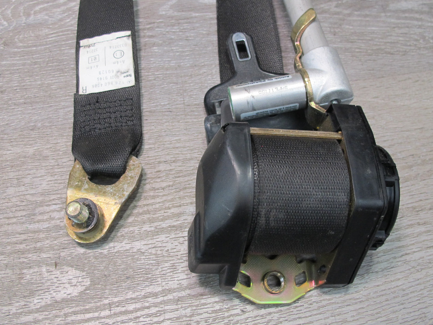 86-91 MERCEDES W126 560SEL FRONT & REAR LEFT RIGHT SIDE SEATBELT RETRACTOR SET OEM
