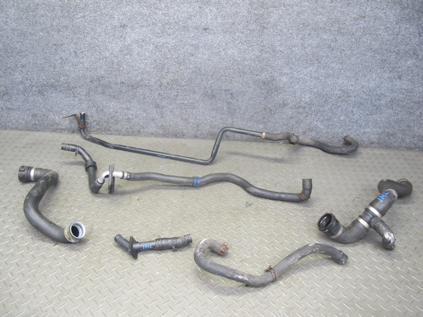 12-15 Mercedes W166 ML350 M276 Set of 6 Engine Radiator Coolant Hose Pipe OEM