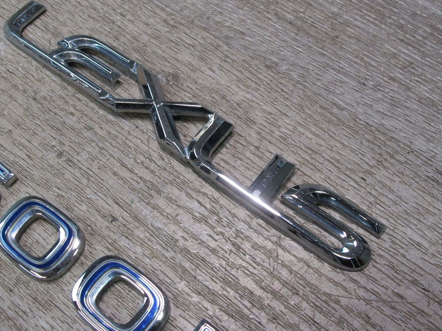 08-09 Lexus LS600hL Hybrid Rear Trunk Lid Emblem Logo Badge Symbol Set OEM