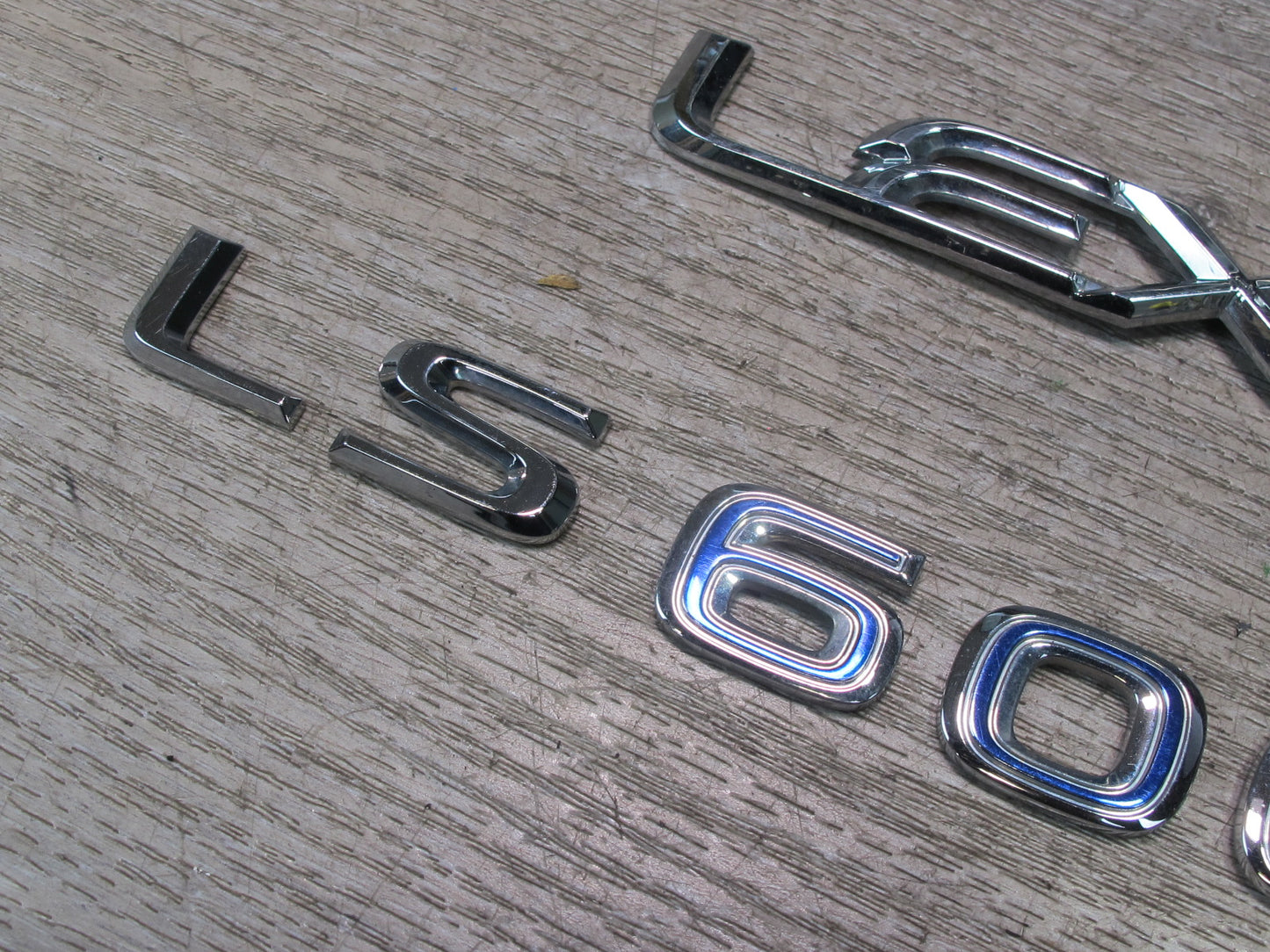 08-09 Lexus LS600hL Hybrid Rear Trunk Lid Emblem Logo Badge Symbol Set OEM