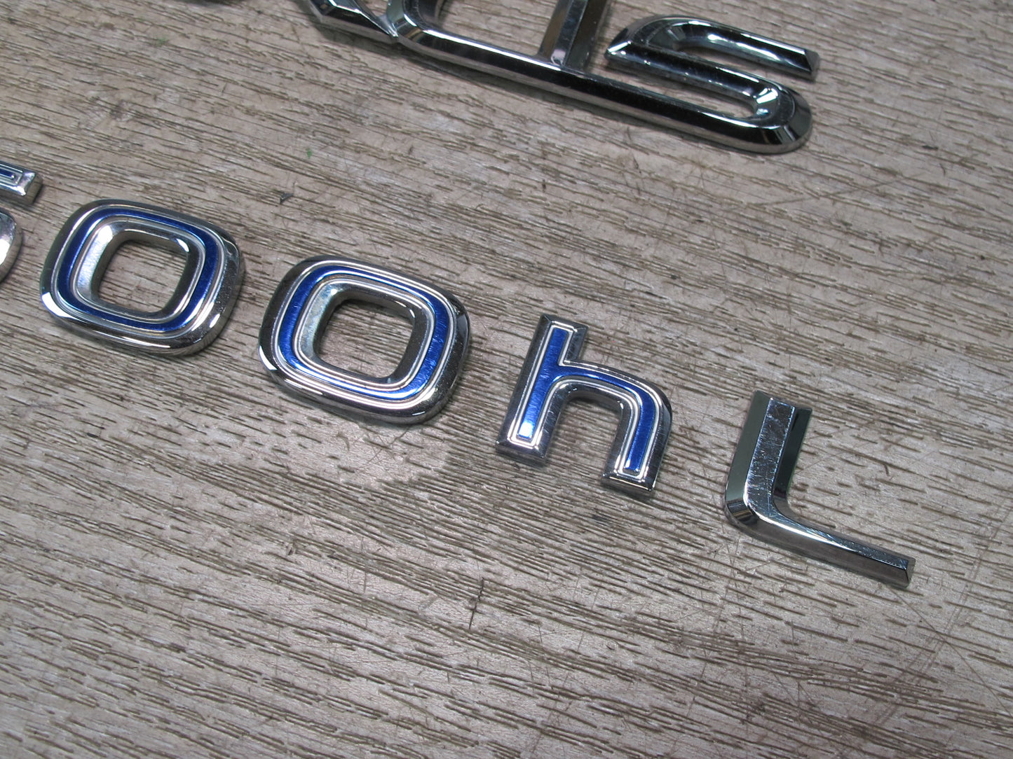 08-09 Lexus LS600hL Hybrid Rear Trunk Lid Emblem Logo Badge Symbol Set OEM