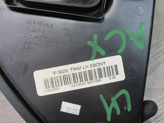 2004-2009 Cadillac XLR Left & Right Side Interior Dashboard END Trim Cover Set