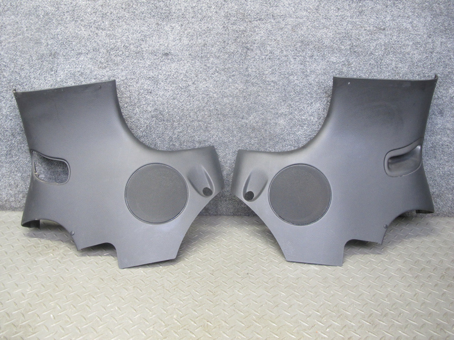 05-13 Chevrolet Corvette C6 Coupe Rear Quarter Speaker Trim Cover Panel Set OEM