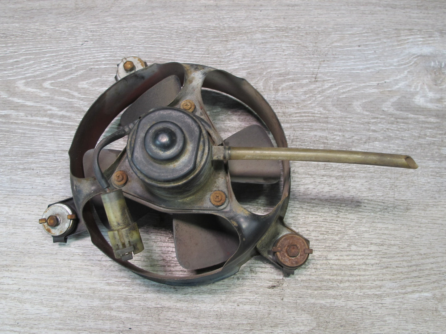 85-88 Toyota MR2 AW15 NA M/T Engine Bay Cooling Fan w Motor & Shroud Assy OEM