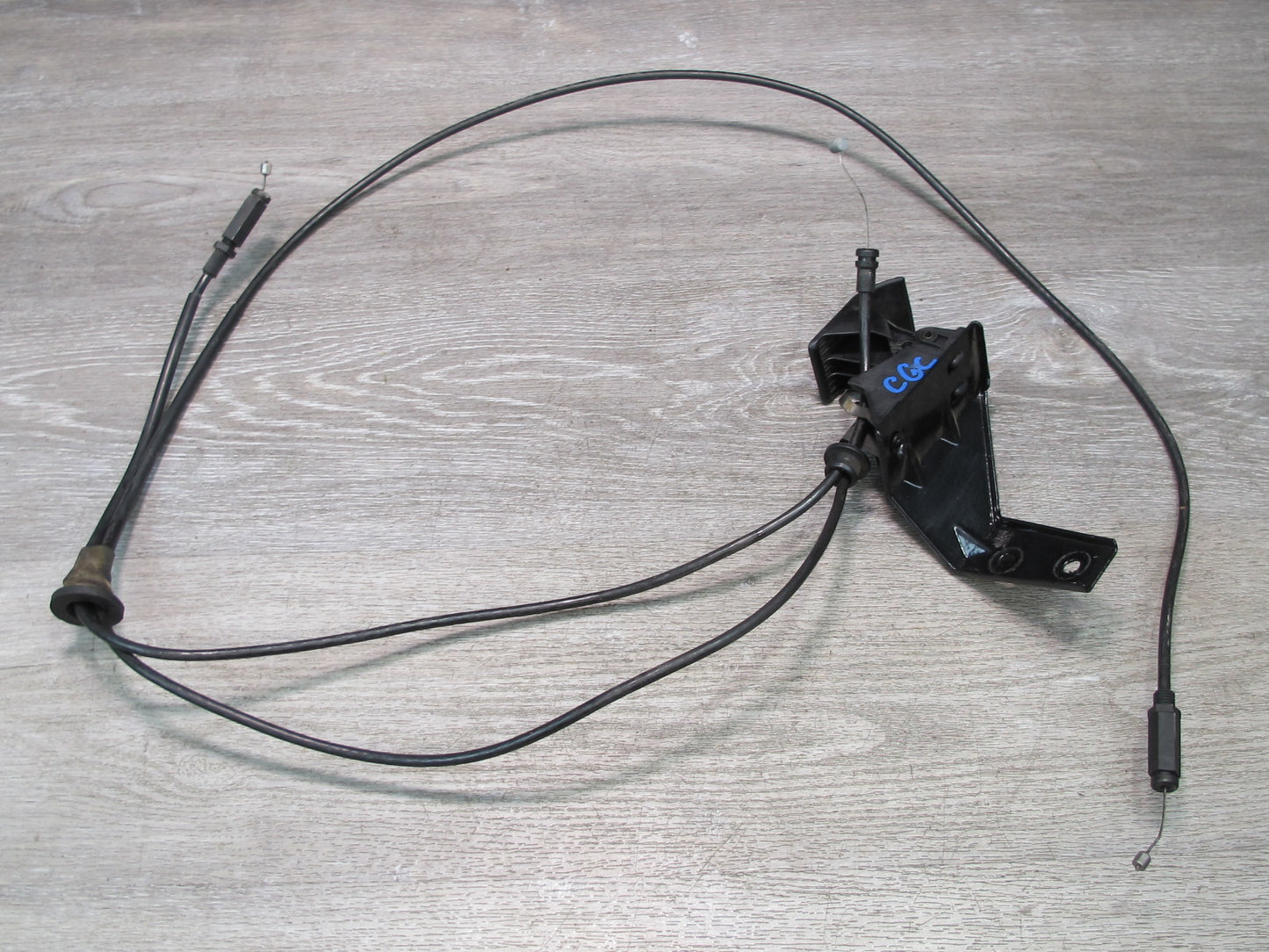 90-96 Chevrolet Corvette C4 Hood Lock Release Handle & Cable Set OEM