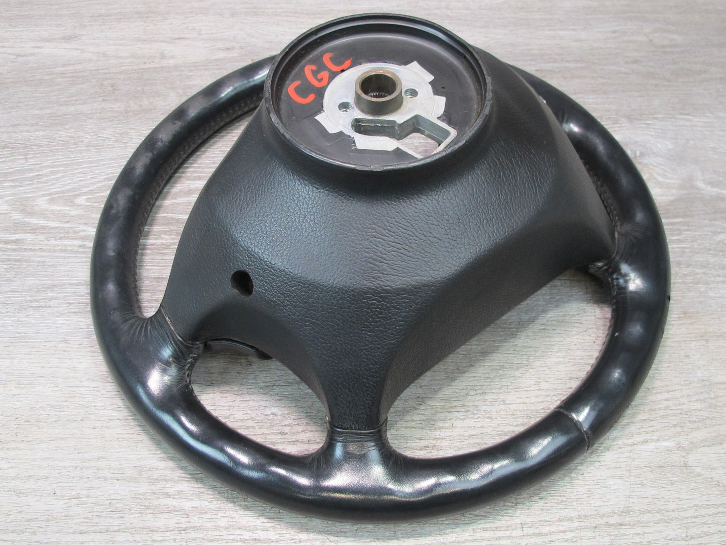 90-93 Chevrolet Corvette C4 4-SPOKE Leather Steering w Horn Buttons OEM