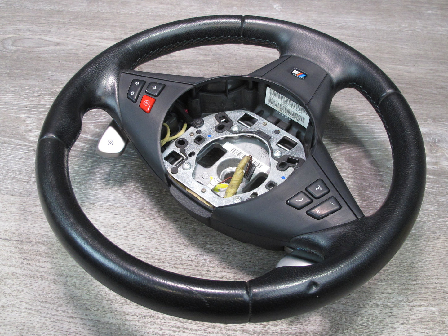 2006-2010 BMW E63 E64 M6 SMG M Sport Leather Steering Black w Controls & Paddles