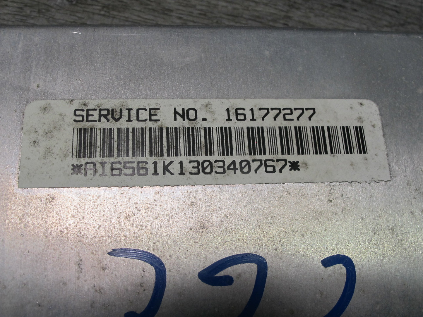 90-93 CHEVROLET CORVETTE C4 SRS AIRBAG CONTROL MODULE UNIT 16177277 OEM