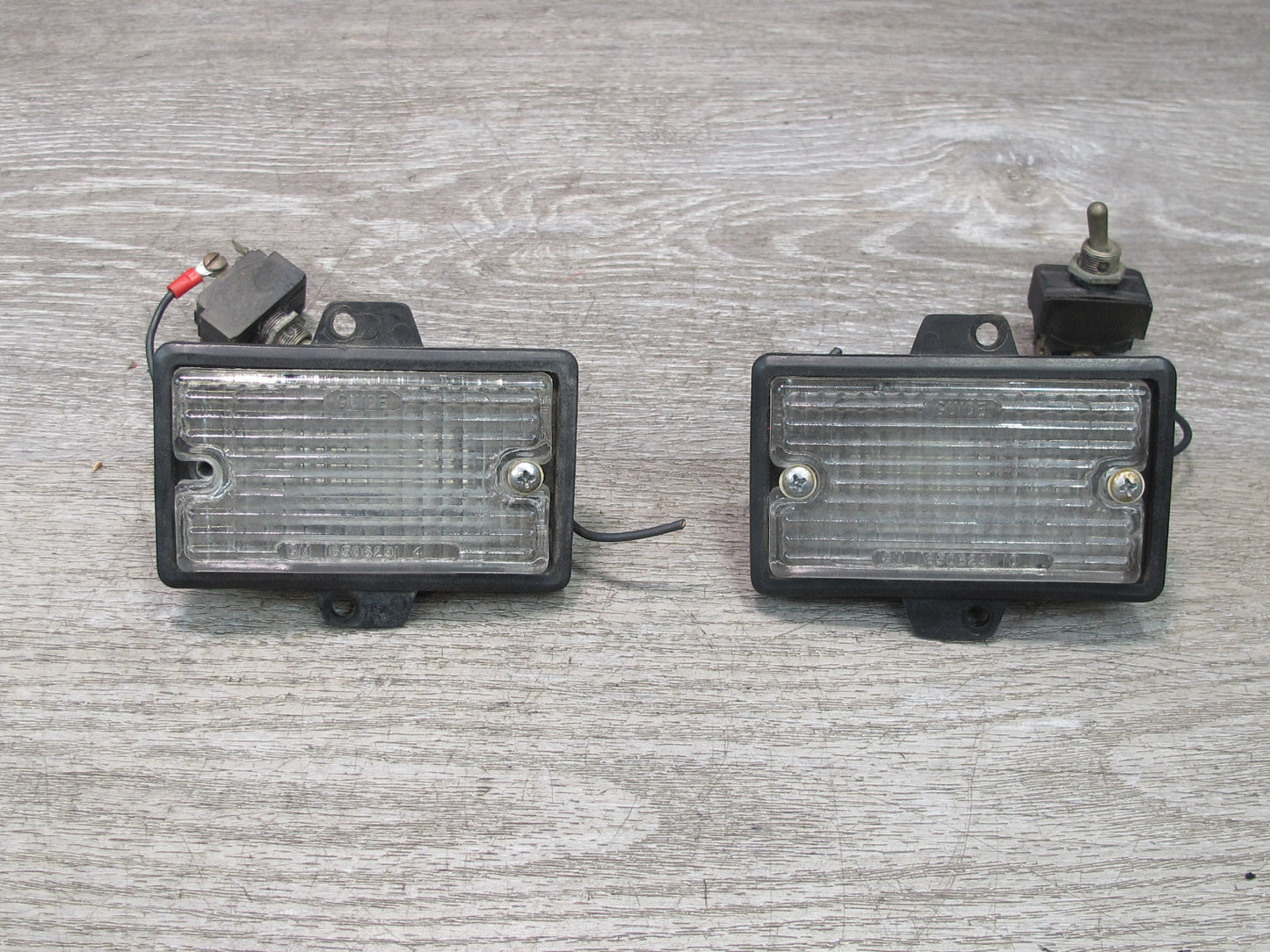 84-96 Chevrolet Corvette C4 Set of 2 Under Hood Light Lamp w Toggle Switch OEM
