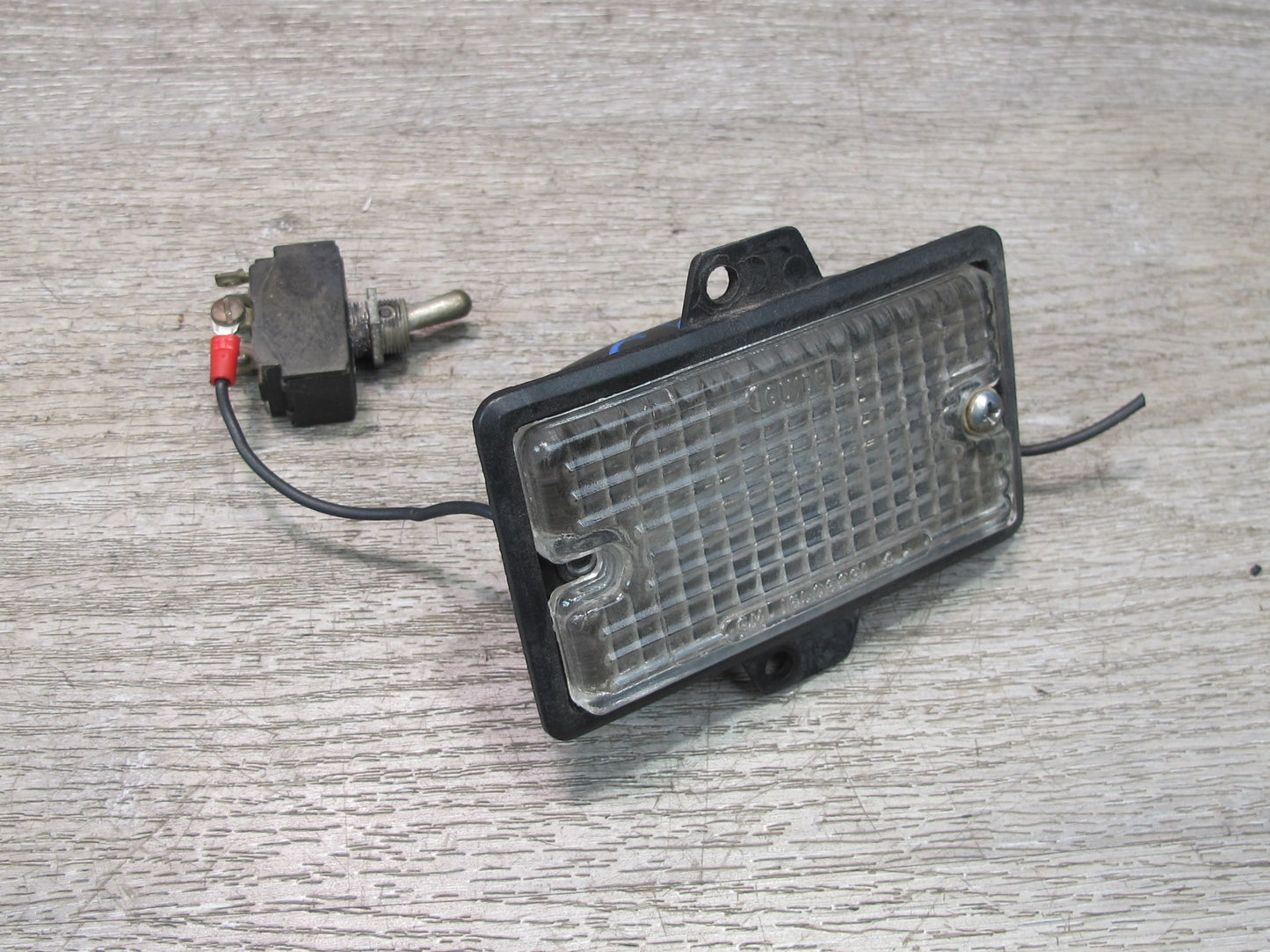 84-96 Chevrolet Corvette C4 Set of 2 Under Hood Light Lamp w Toggle Switch OEM