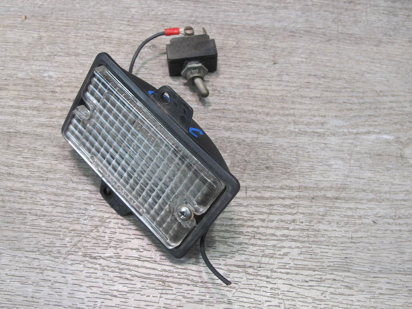 84-96 Chevrolet Corvette C4 Set of 2 Under Hood Light Lamp w Toggle Switch OEM