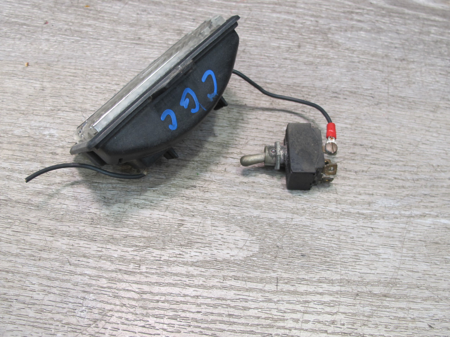 84-96 Chevrolet Corvette C4 Set of 2 Under Hood Light Lamp w Toggle Switch OEM