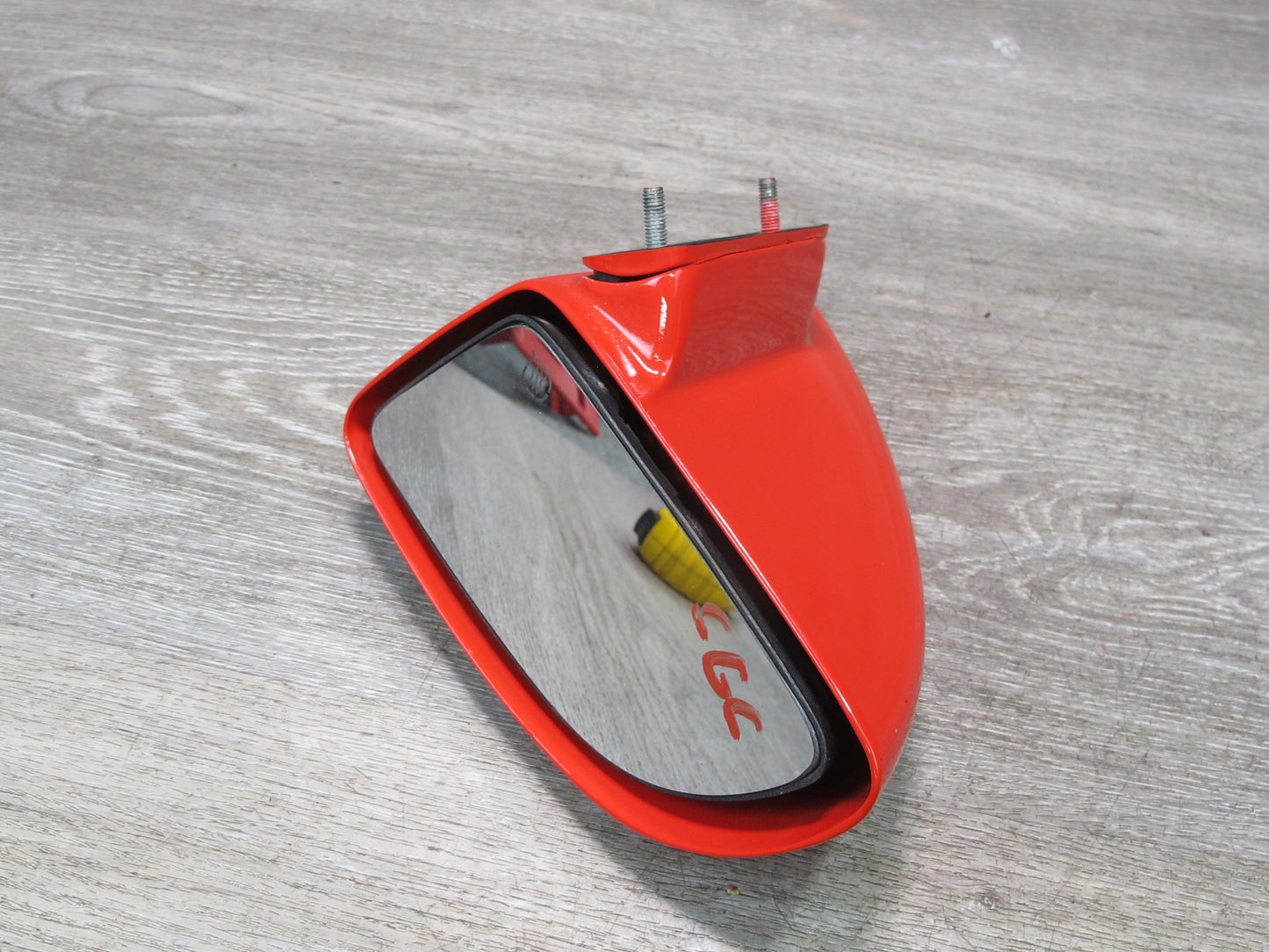 88-96 Chevrolet Corvette C4 Left Driver Door Heated Power Mirror Torch RED OEM