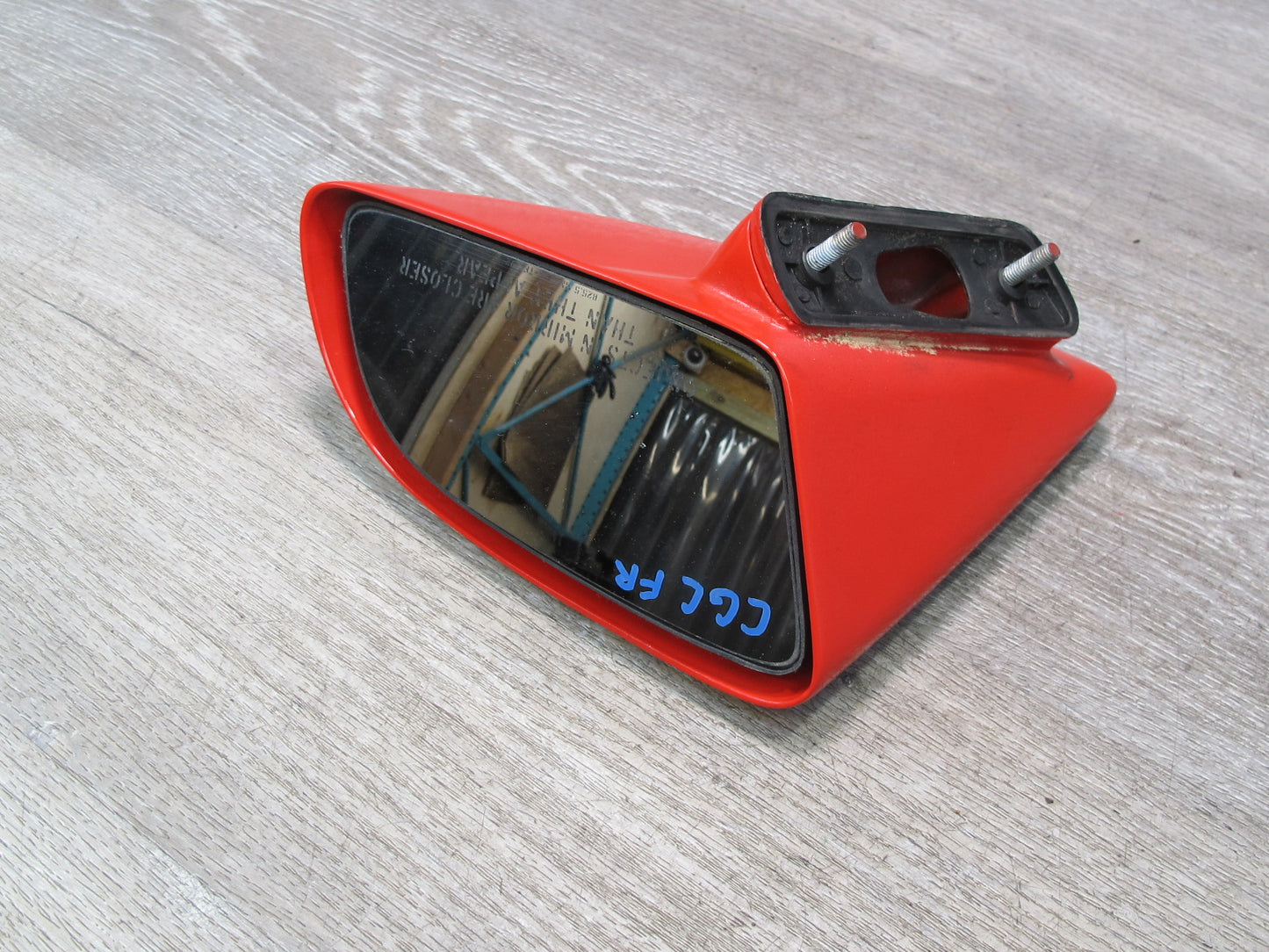 88-96 Chevrolet Corvette C4 Right Door Heated Power Mirror Torch RED OEM